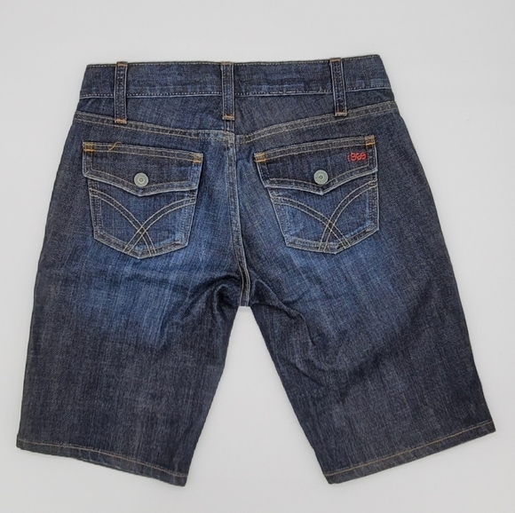 Gap 1969 Blue Denim Women's Boyfriend Shorts Sz 1 - Picture 3 of 8